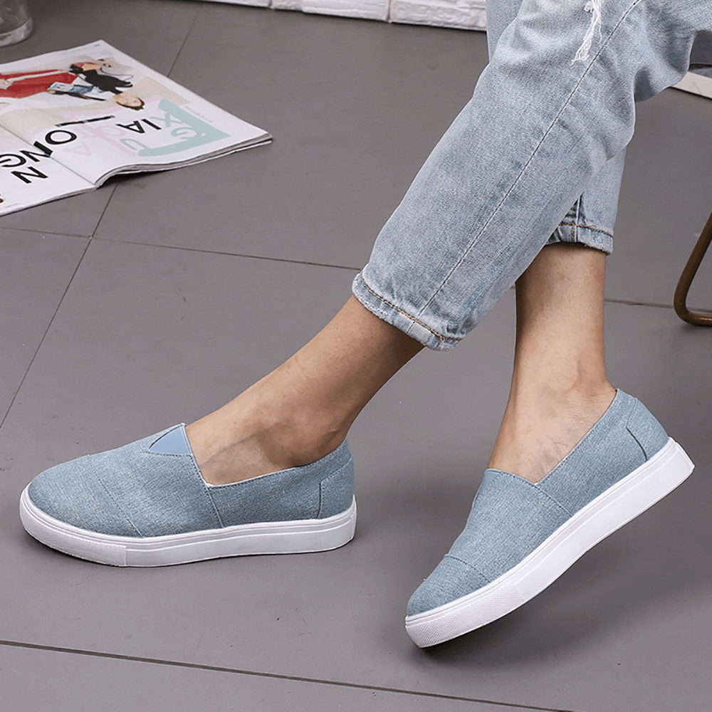 Solid Color Slip on Loafers - MRSLM