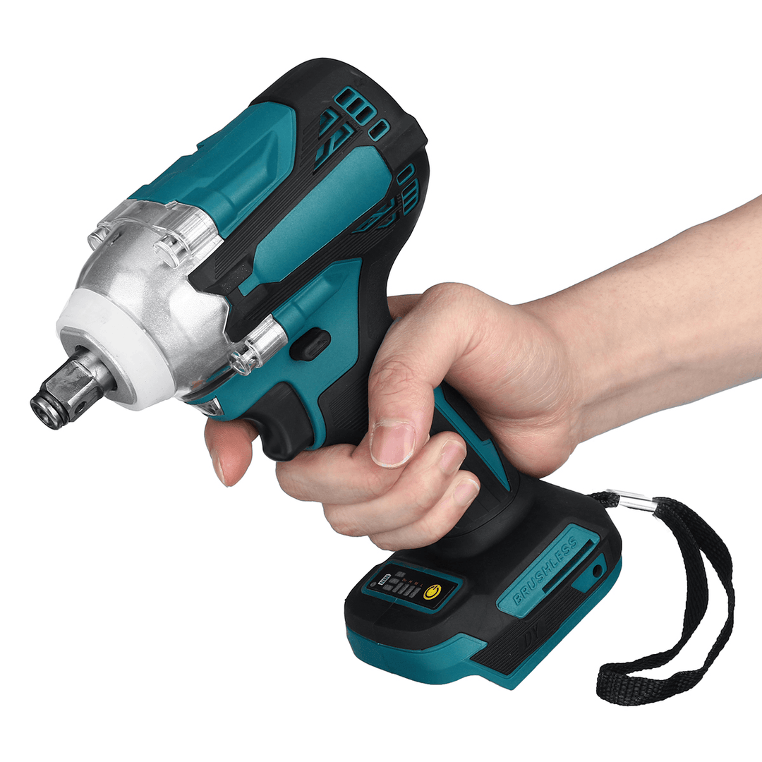 480N.M Brushless Impact Wrench Cordless High Torque 1/2 Socket Electric Wrench Screwdriver Power Tool for Makita 18V Battery - MRSLM