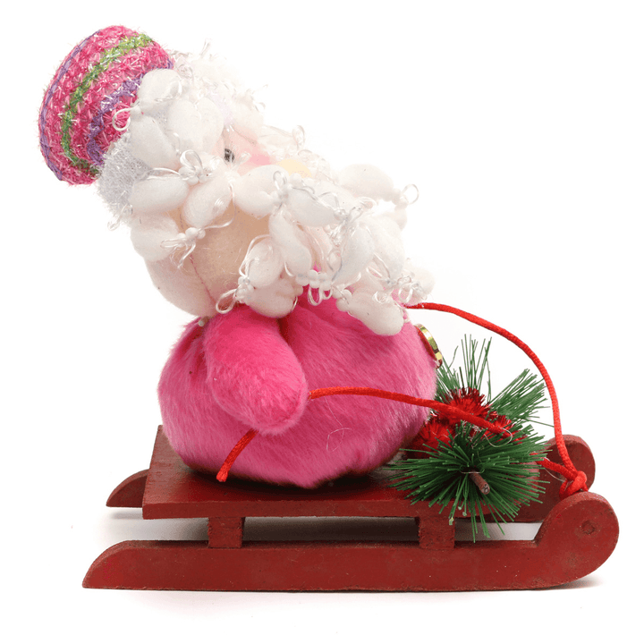 Christmas Santa Clau Snowman Sledding Christmas Party Decor - MRSLM