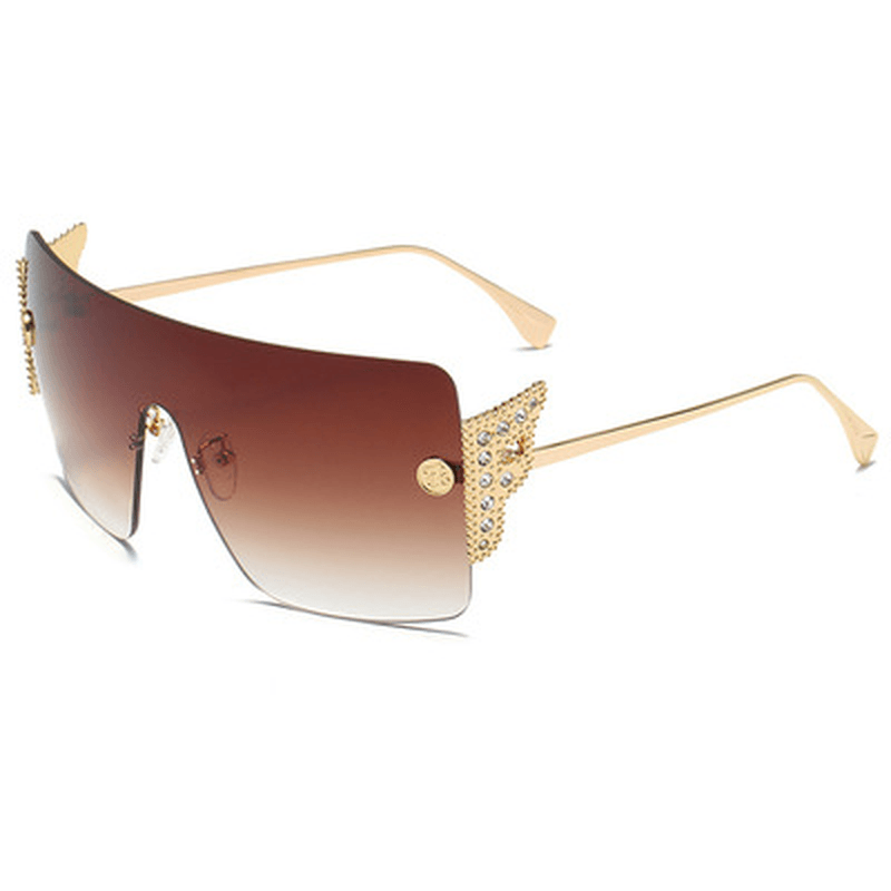 New Style Big Frame Sunglasses with One-Piece Piece - MRSLM