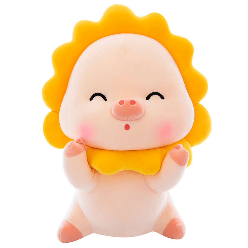 Sun Flower Pig Plush Plush Toys Girls Bed Sleeping Pillow Girls Heart Ragdoll - MRSLM