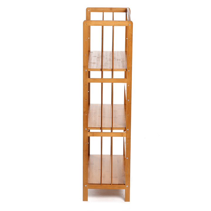 3 Layers 50/70Cm Wood Holder Bookshelf Space Saving Floor Bookcase for Creative Modern Small Home Decoration - MRSLM