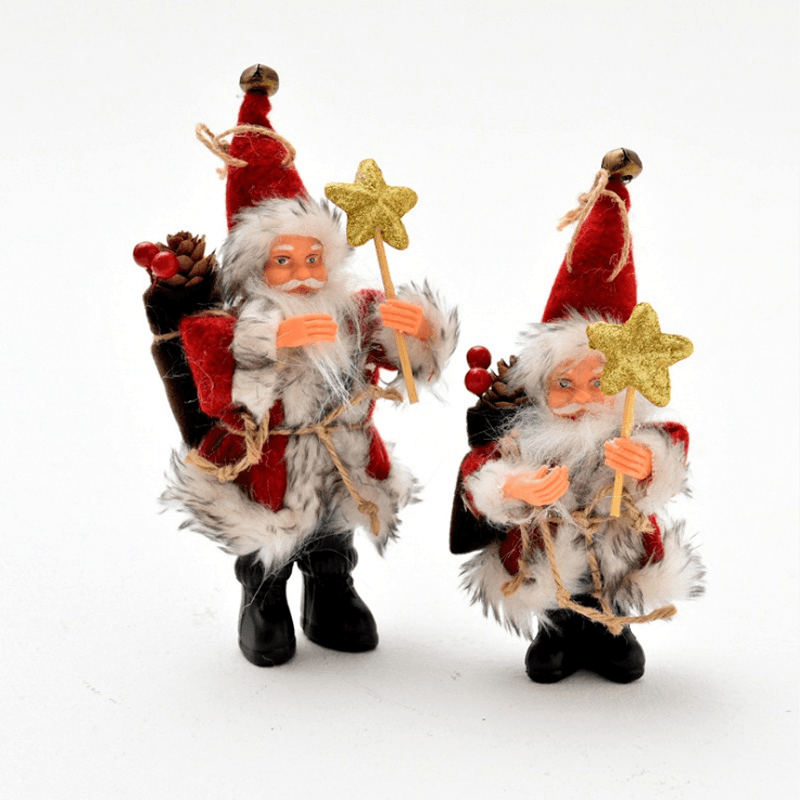 Xmas Stand Santa Claus Doll Toy Home Christmas Tree Hanging Decoration for Christmas Gift - MRSLM