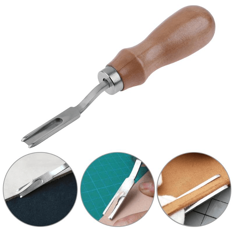 Leather Craft Edge Cutting Tools Handheld DIY Flat Mouth Tool Steel Flat Wide Shovel Handmade for Le - MRSLM