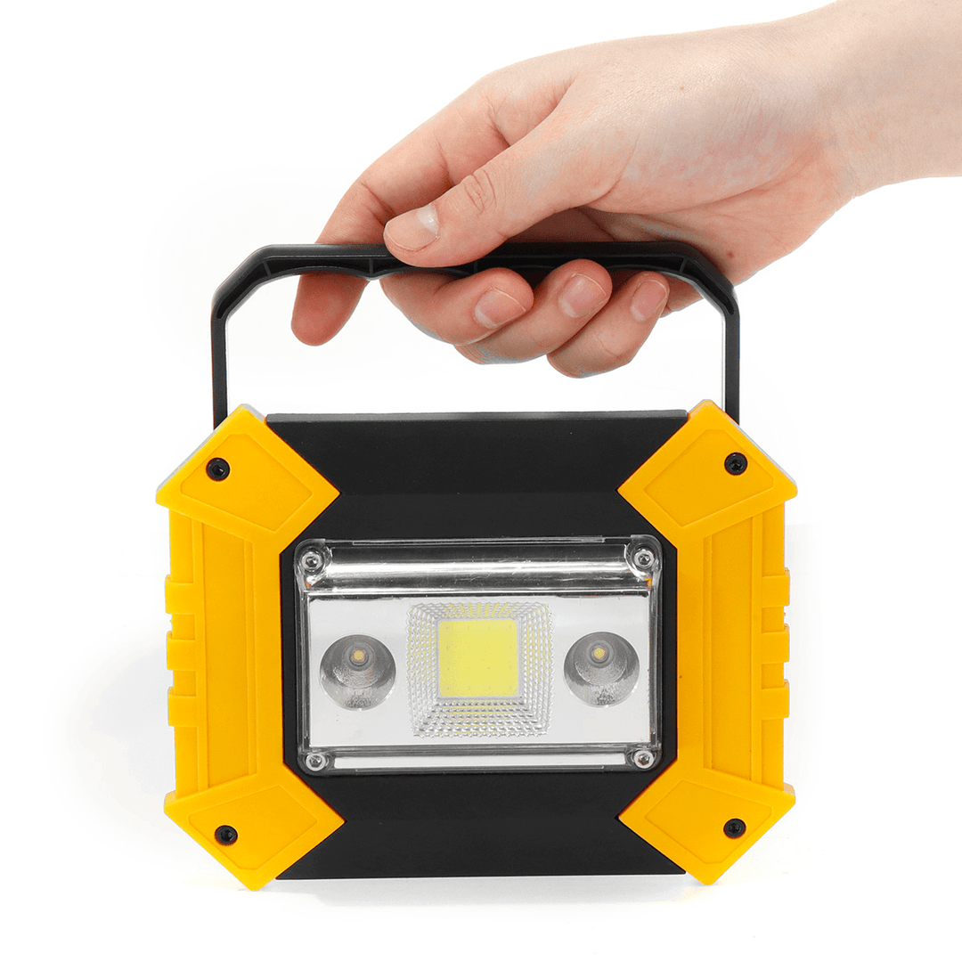 30W COB LED USB Work Light Spotlight Waterproof 5 Modes Flood Lamp Outdoor Camping Emergency Lantern - MRSLM