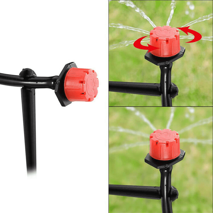 15M Garden Watering System Drip Irrigation Spray Nozzle Kit 165Pcs Micro Sprinklers Hose Plant Watering Set - MRSLM