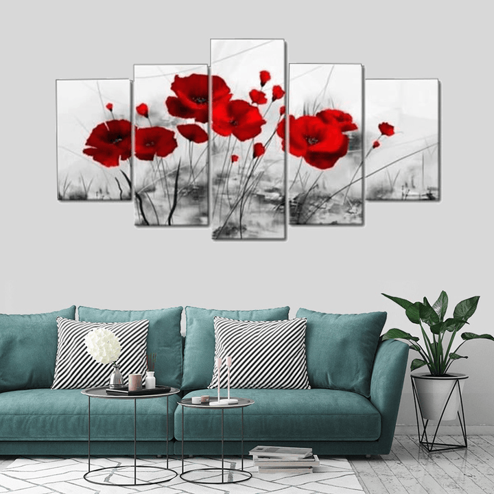 5Pcs/Set Unframed Modern Canvas Print Paintings Poster Home Wall Art - MRSLM