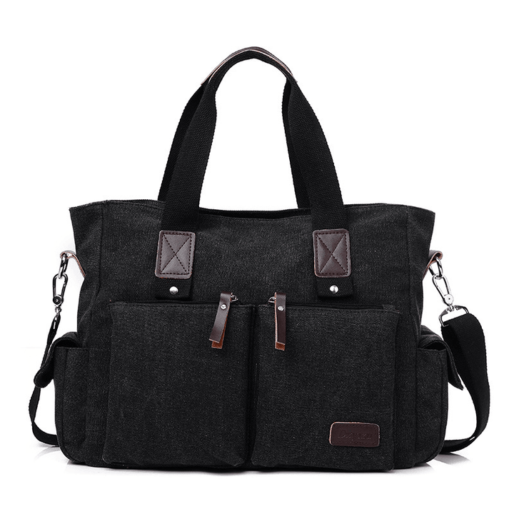 Men Canvas Outdoor Casual Traveling Large Capacity Bag - MRSLM