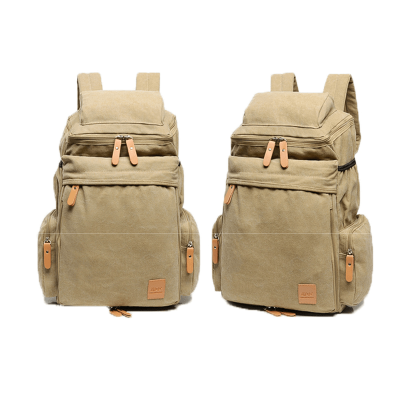 Men Women Large Capacity School Laptop Backpack Canvas Casual Backpack - MRSLM