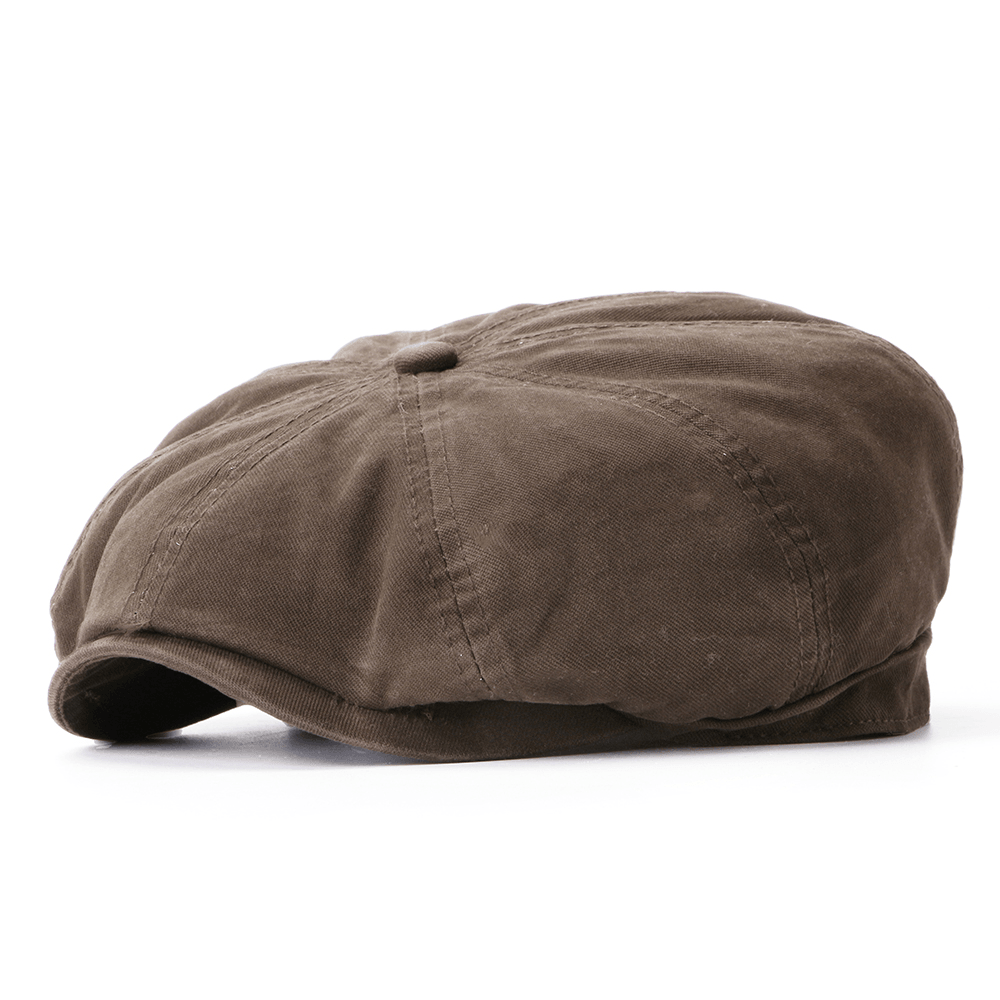 Unisex Solid Color Simple Cotton Beret Caps - MRSLM