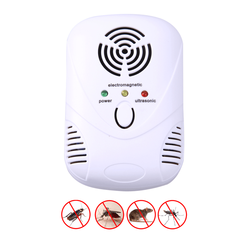 Electronic Ultrasonic Mouse Killer Mouse Cockroach Trap Mosquito Repeller Insect Rats Spiders Contro - MRSLM