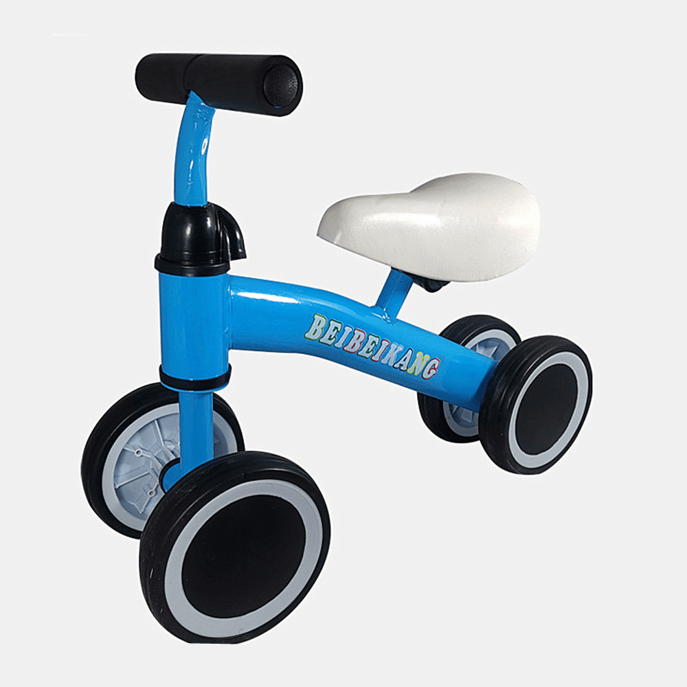 4 Wheel Kids Adjustable Tricycle Baby Toddler Balance Bike Push Scooter Walker Bicycle for Balance Training for 18 Mouths to 2/3/4/5 Year Old Boys&Girls Gifts - MRSLM