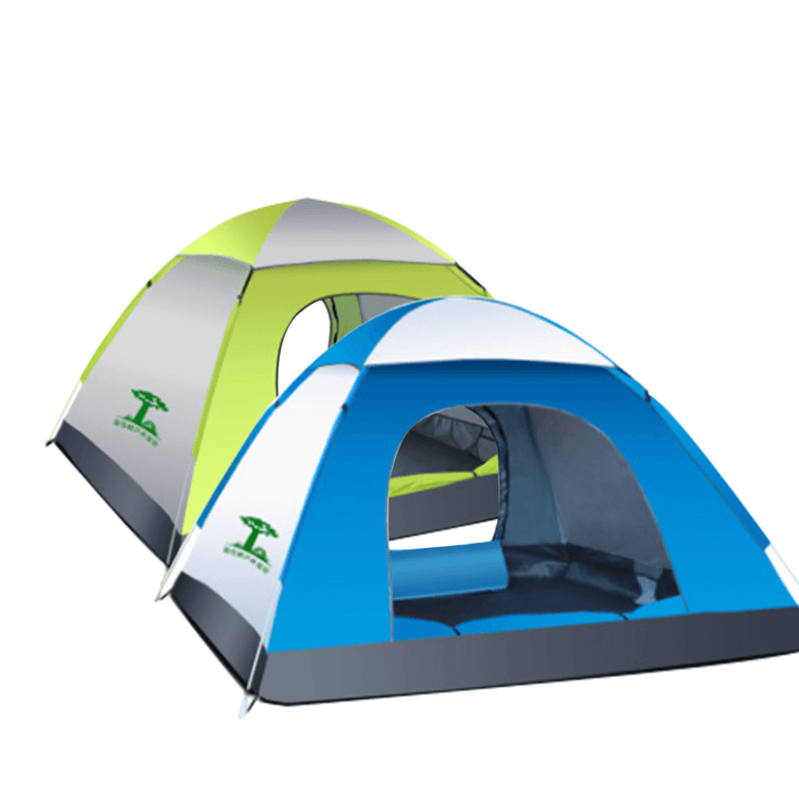 3-4 Person Waterproof Automatic Tent Outdoor Camping Sleeping Tent 210D Oxford Cloth Traveling Beach Tent - MRSLM