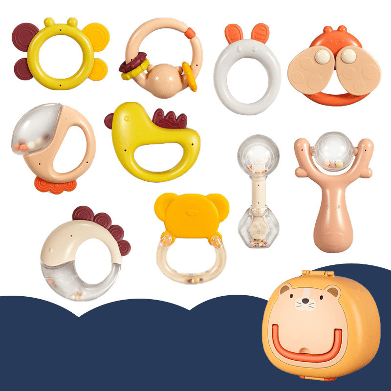 Baby Rattle Plastic Toy Gift Box Set - MRSLM