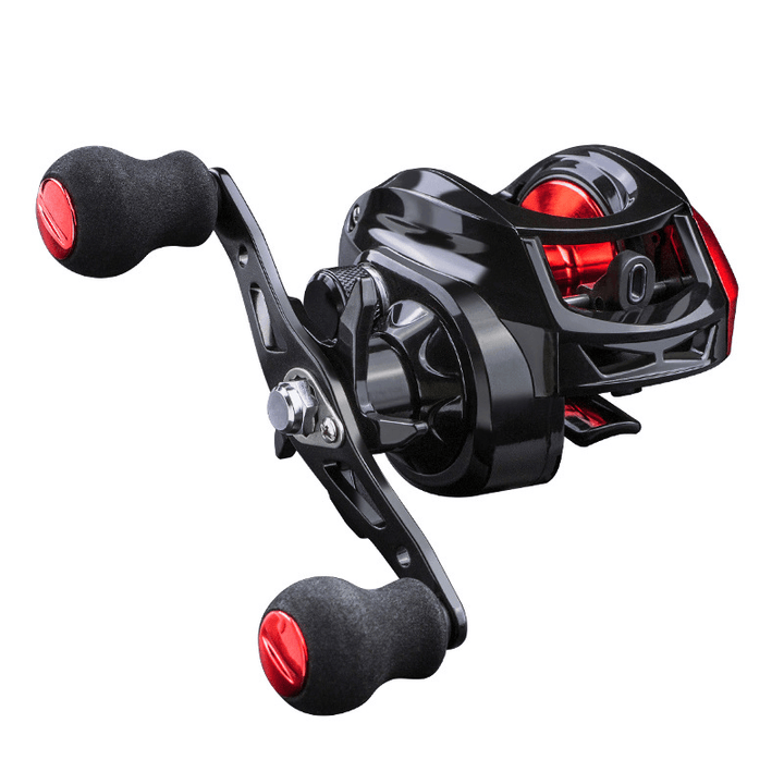 7.2:1 Gear Ratio Fishing Reel Long Casting Reels Portable Super Smooth Left and Right Wheels Outdoor Fishing Reels - MRSLM