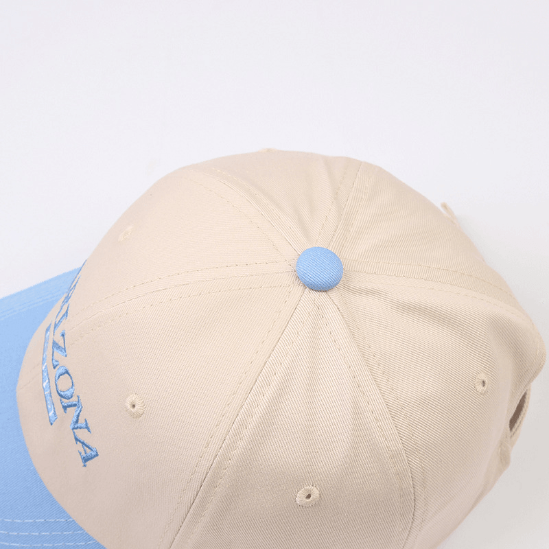 Unisex Soft Top Letter Embroidery Baseball Cap Autumn Winter Curved Brim Sunshde Peaked Cap - MRSLM