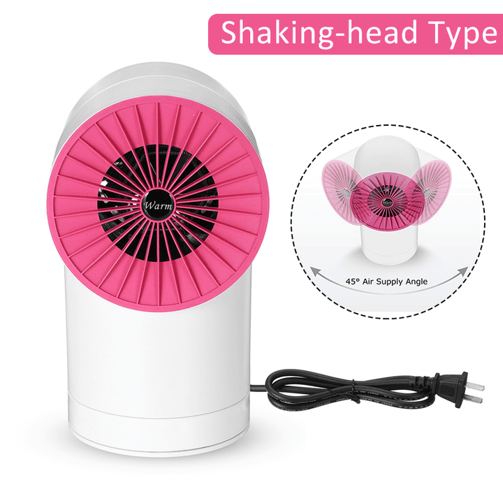 Mini Portable Electric Heater Desktop Home Dormitory Office Heater Shaking Head - MRSLM