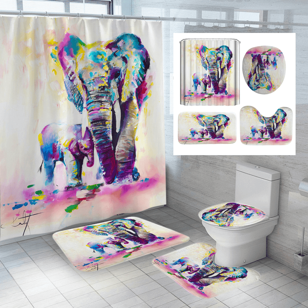 3D Shower Curtain Digital Printing Waterproof Polyester for Bathroom - MRSLM