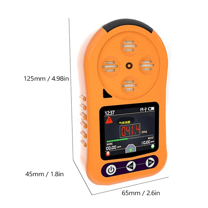 Handheld O₃ Analyzer Multiple Alarms Air Detector Portable Ozone Concentration Tester Multifunctional Quick Sensing Air Quality Monitor - MRSLM