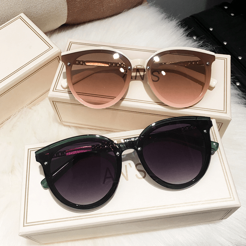 New Trendy High End round Frame Sunglasses - MRSLM