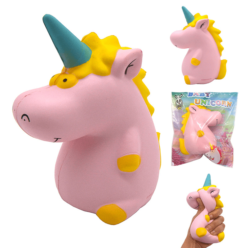 Areedy Squishy Baby Unicorn Hippo 14Cm*10Cm*8Cm Licensed Super Slow Rising Cute Pink Scented Original Package - MRSLM