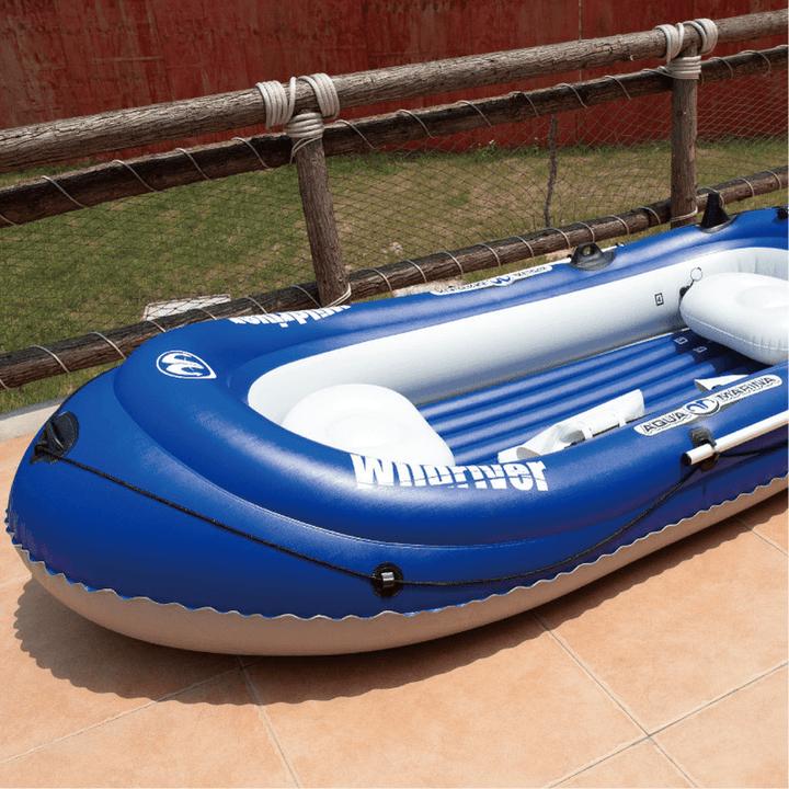 Aqua Marina 2-3 Person Max Load 225Kg Inflatable Boat Thick PVC Boat with Paddle Fishing Inflatable Boats - MRSLM