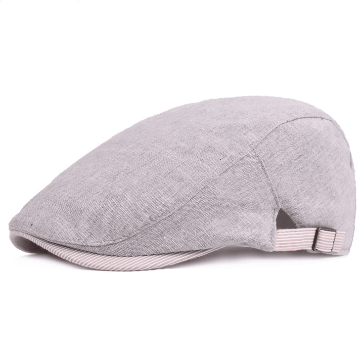 Men'S Cotton and Linen Hat Spring and Summer Thin Breathable Cap - MRSLM