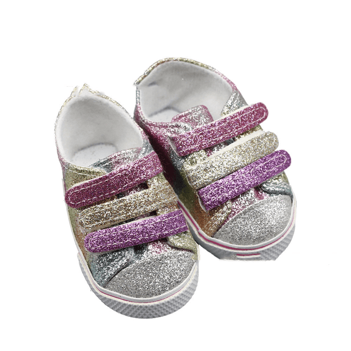 18-Inch Canvas Shoes with Dolls for Girls - MRSLM