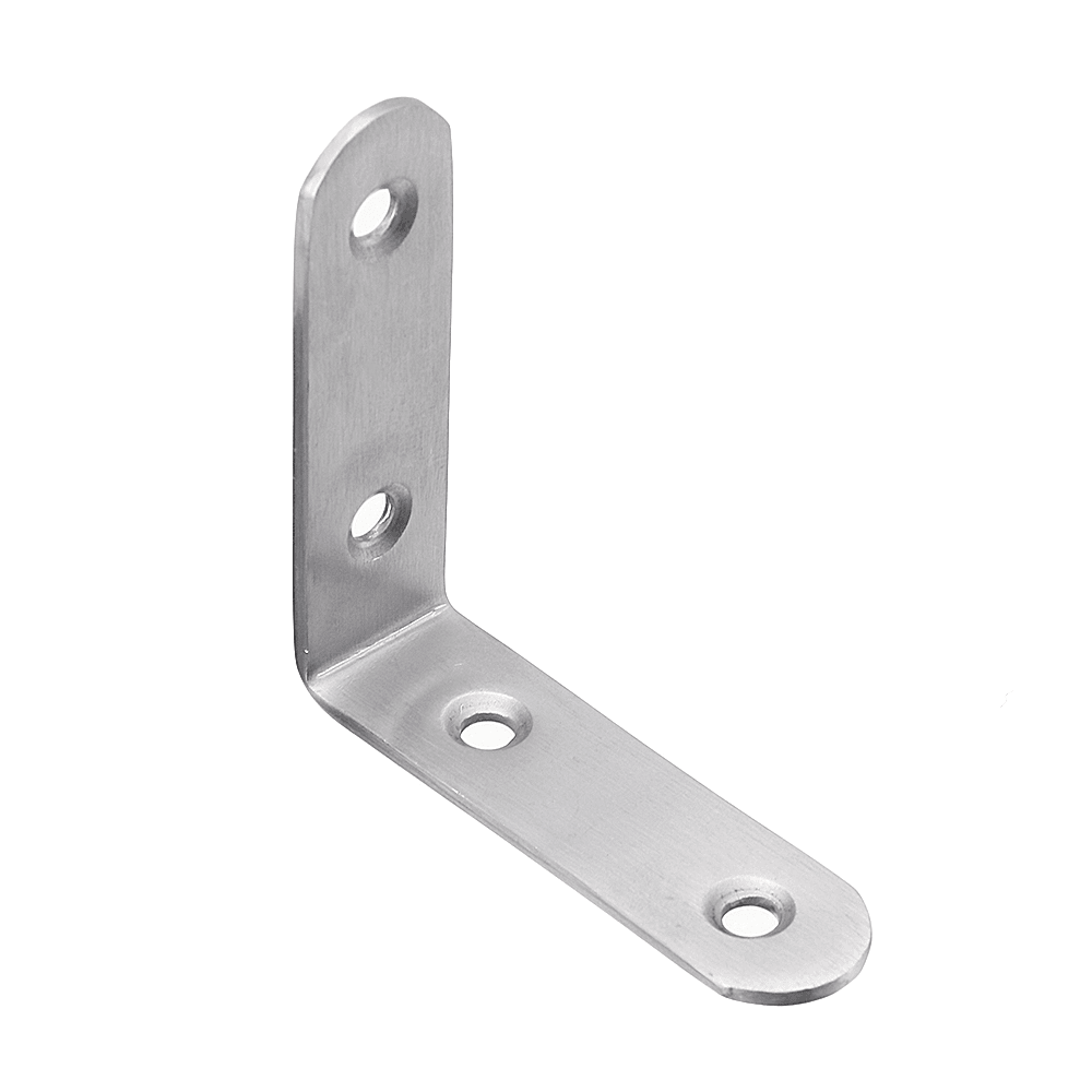 Stainless Steel Corner Braces Joint Code L Shaped Right Angle Bracket Shelf Support for Furniture - MRSLM