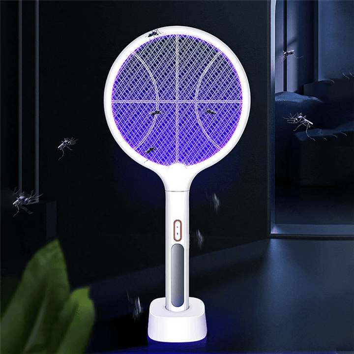 USAMS US-ZB144/ US-ZB145 Electric Mosquito Swatter LED UV Light 3500V Mosquitoes Trap Swatter - MRSLM