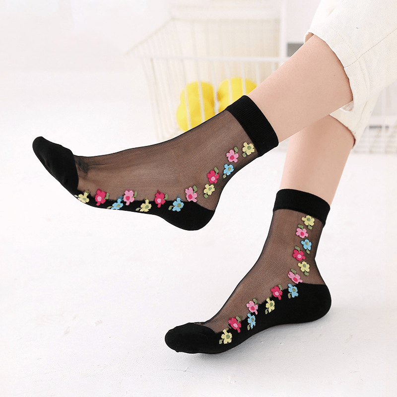 Breathable Lace Middle Tube Socks - MRSLM