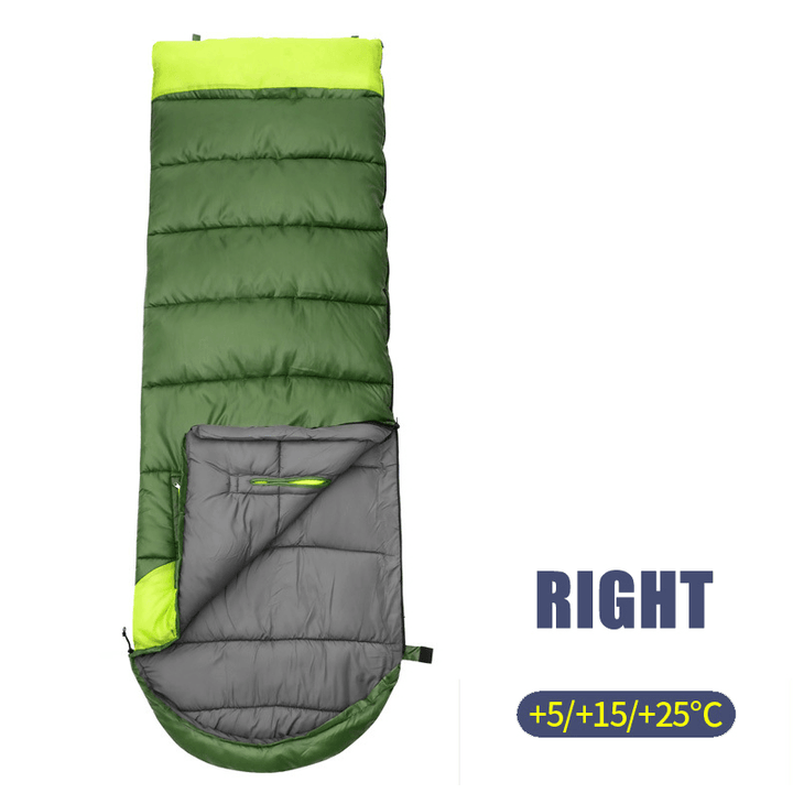 WIND TOUR Adults Spliceable 1.5KG Cotton Sleeping Bags Outdoor Sports Thicken Hiking Camping Warm Sleeping Bag - MRSLM