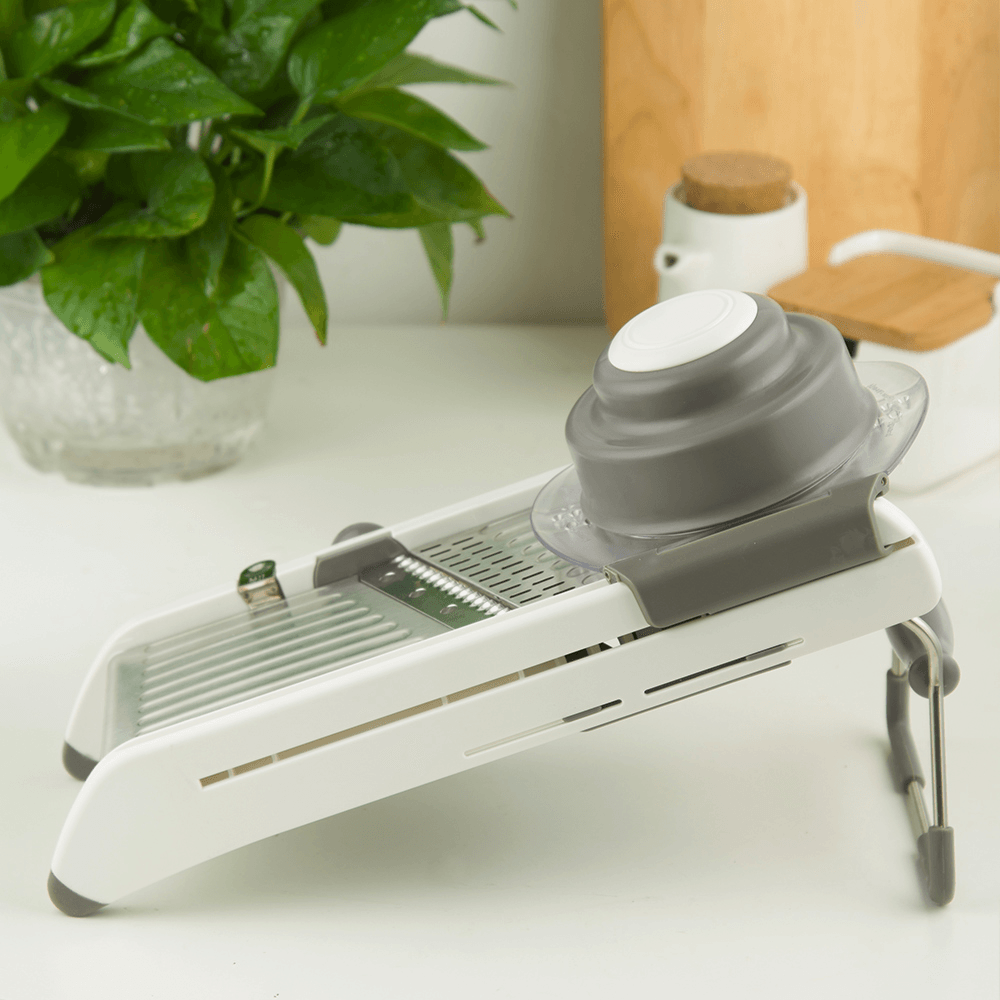 XYJ Vegetable Slicer Manual Vegetable Cutter Professional Grater Adjustable 304 Stainless Steel Blades Vegetable Kitchen Tool - MRSLM