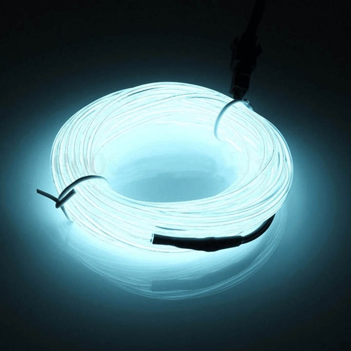 6Mm EL Wire LED Neon Light Flexible Light Strip LED Rope Tube Sewable Tagled Lamp for Home Dance Party Car Decor - MRSLM