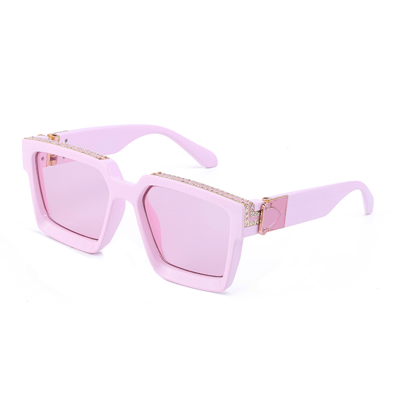 Diamond-Studded Big Square Sunglasses Women - MRSLM