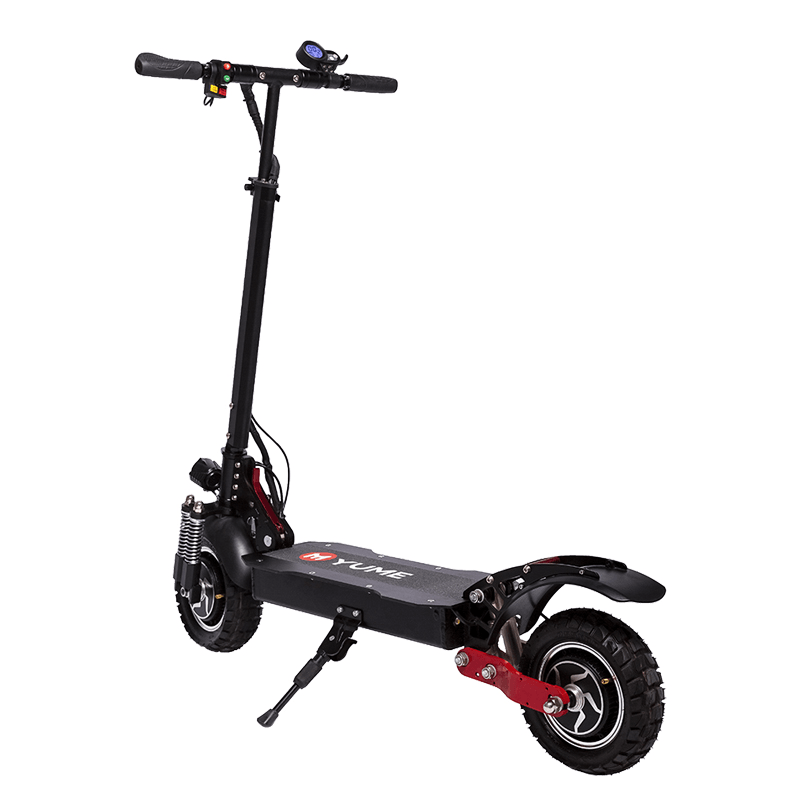 YUME YM-D5 52V 2000W Dual Motor 23.4Ah Folding Electric Scooter 65-70Km/H Top Speed 80Km Range Mileage 10Inch Off-Road Pneumatic Tire Max Load 200Kg Scooter - MRSLM