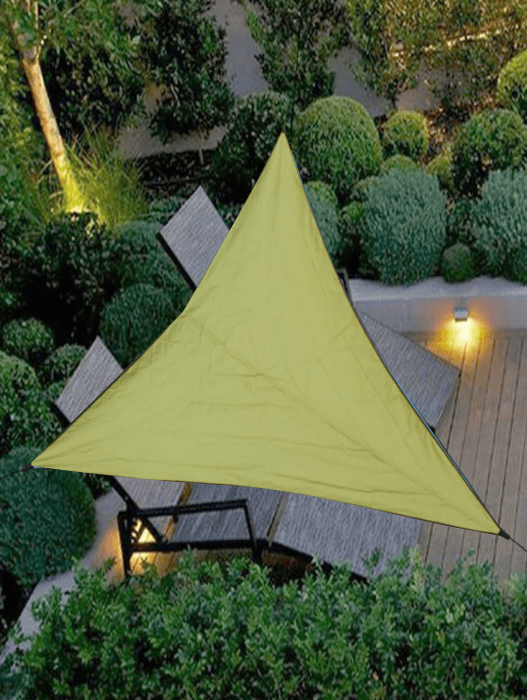 3/4/6M Outdoor Triangle Waterproof Awnings Sun Shelter Sunshade Outdoor Canopy Garden Patio Pool Shade Sail Awning - MRSLM