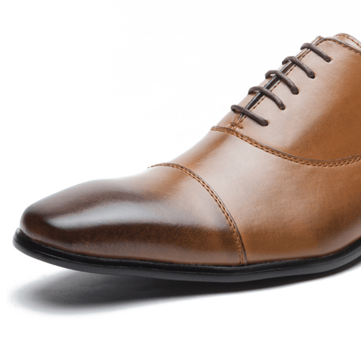 Men Genuine Leather Dress Shoes - MRSLM