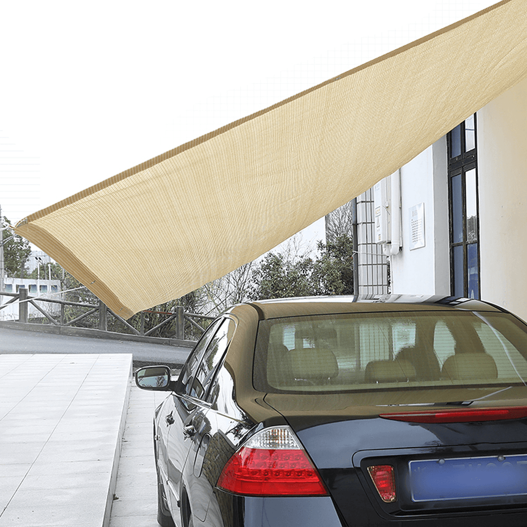 Sun Shade Net Sunscreen Waterproof Foldable Shade Coth Outdoor Top Canopy for Camping Garden Patio - MRSLM