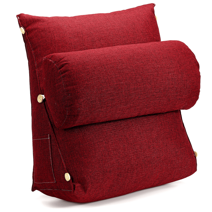 Adjustable Back Cushion Back Pillow Backrest Neck Support Sofa Bed Office - MRSLM