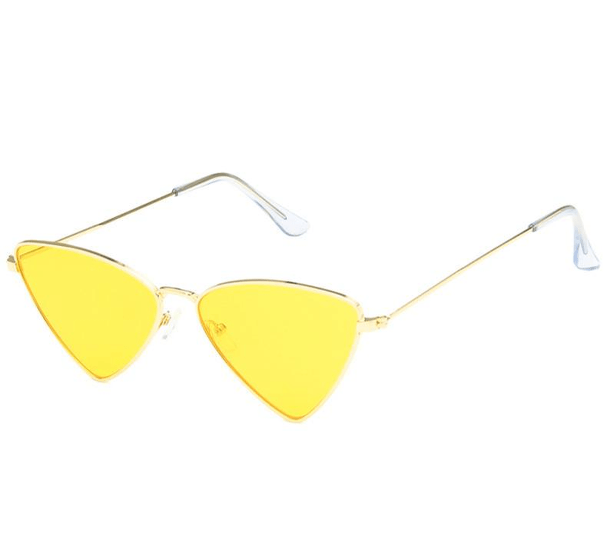 Triangle Metal Cat Eye Sunglasses - MRSLM