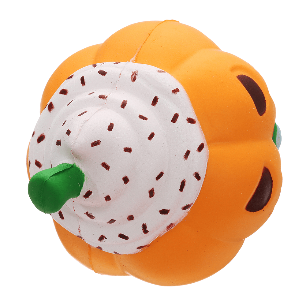 Halloween Pumpkin Ice Cream Squishy 13*10CM Slow Rising Soft Toy Gift Collection with Packaging - MRSLM