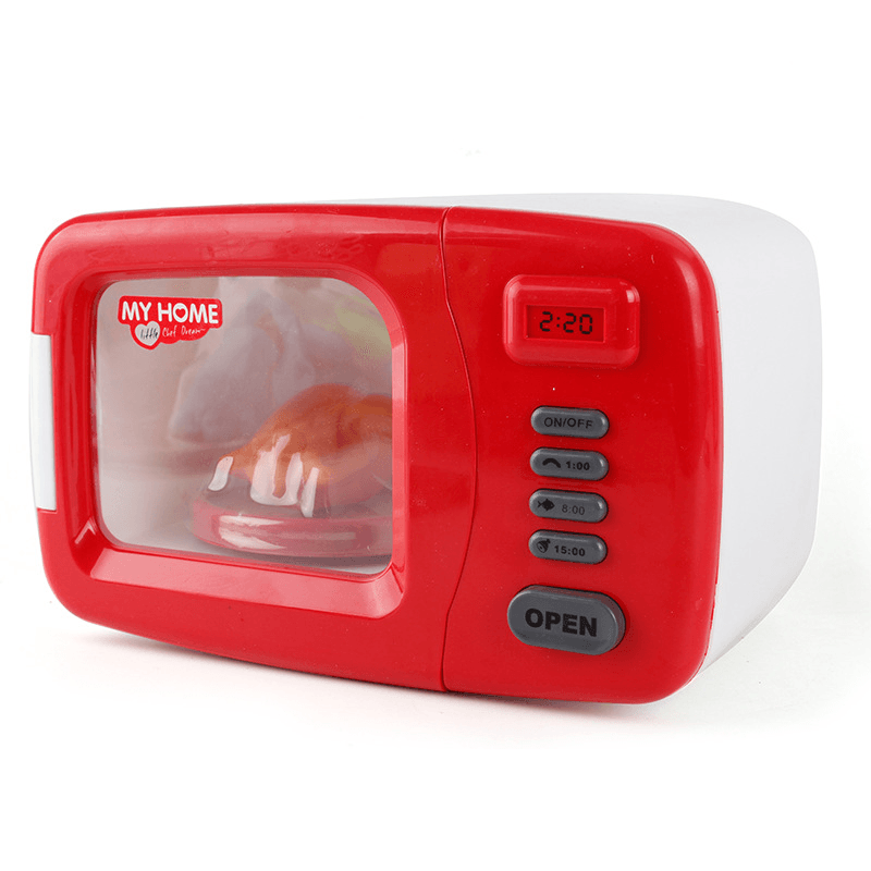 Children'S Simulation Microwave Pot, Kitchen Utensils, Small Appliances, Play House Toys - MRSLM