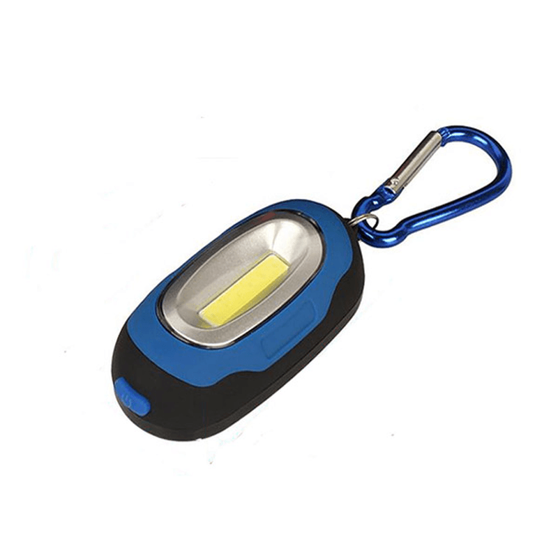 Portable Magnetic Key Chain Flashlight Torch COB LED Working Light Lamp Camping Lantern Random Color - MRSLM