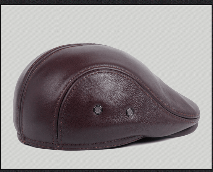 Middle-Aged and Elderly Casual Leather Hats - MRSLM