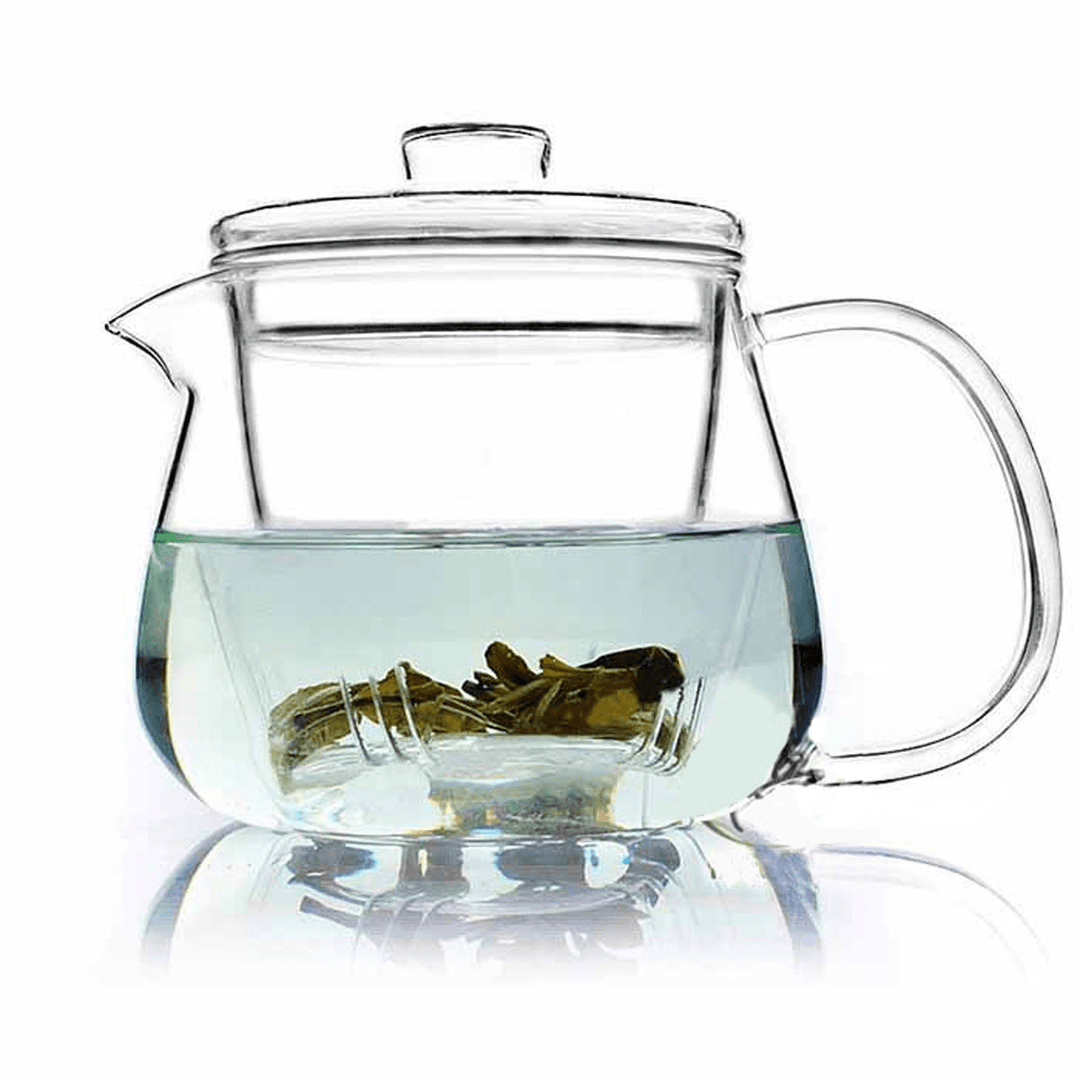 500ML Heat-Resistant Glass Filter Three-Piece Vertical Flower Teapot - MRSLM