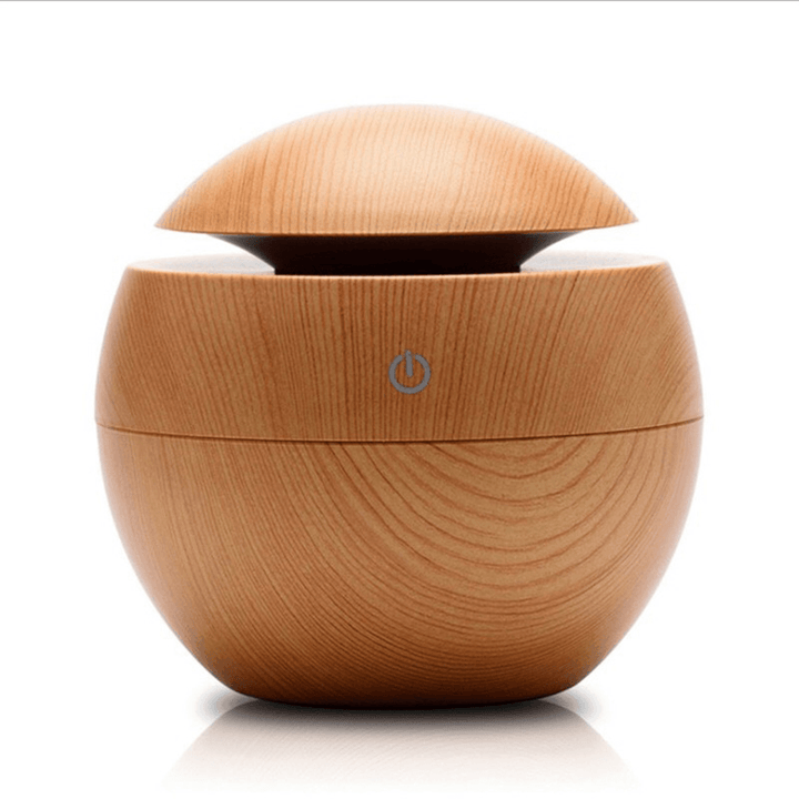 LED Air Humidifier Diffuser Small Humidifier Night Light USB DC5V Mini Humidifier Wood Grain Moisture Meter Humidifier - MRSLM