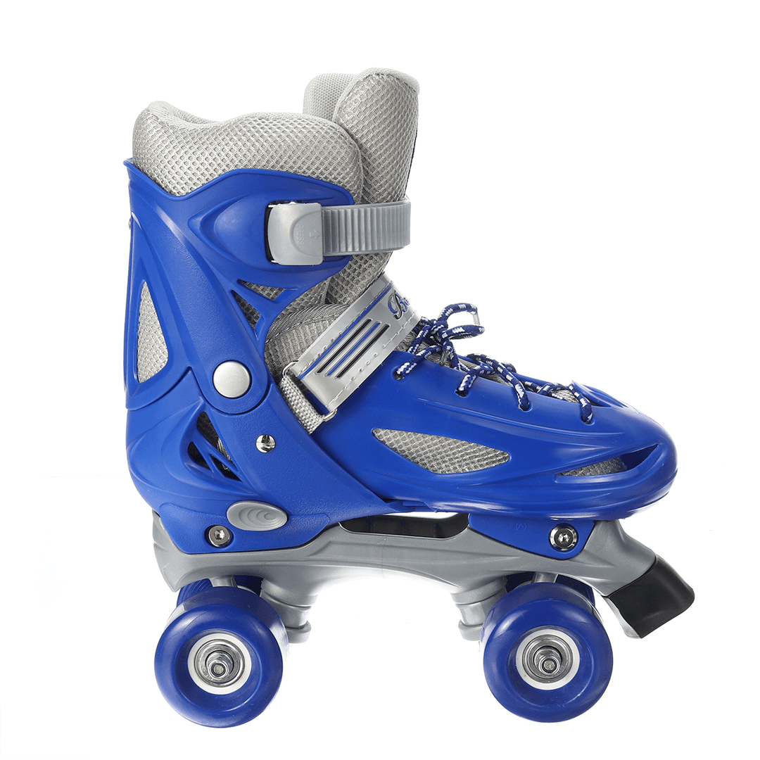 Kids Inline Skates Roller Skates Blades Adjustable Light up Boots Four Wheel Full Flash - MRSLM