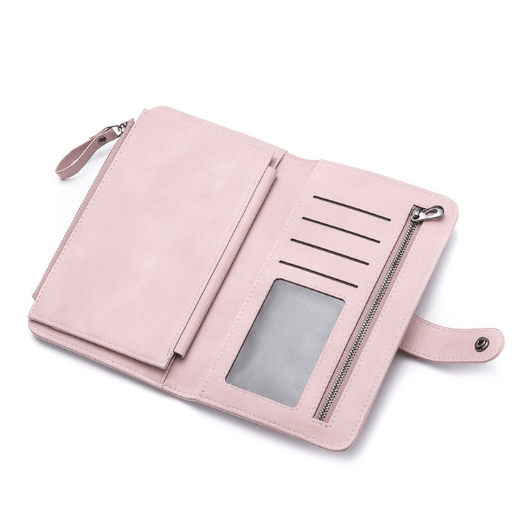 Women Faux Leather Touch Screen Phone Purse - MRSLM