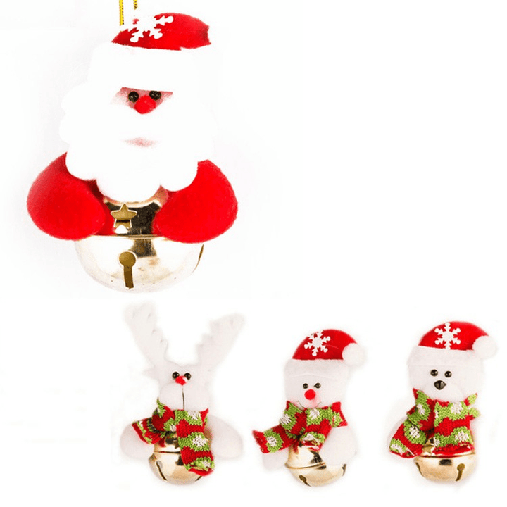 Christmas Santa Claus Snowman Bells Xmas Tree Hanging Decoration Pendant Decor - MRSLM